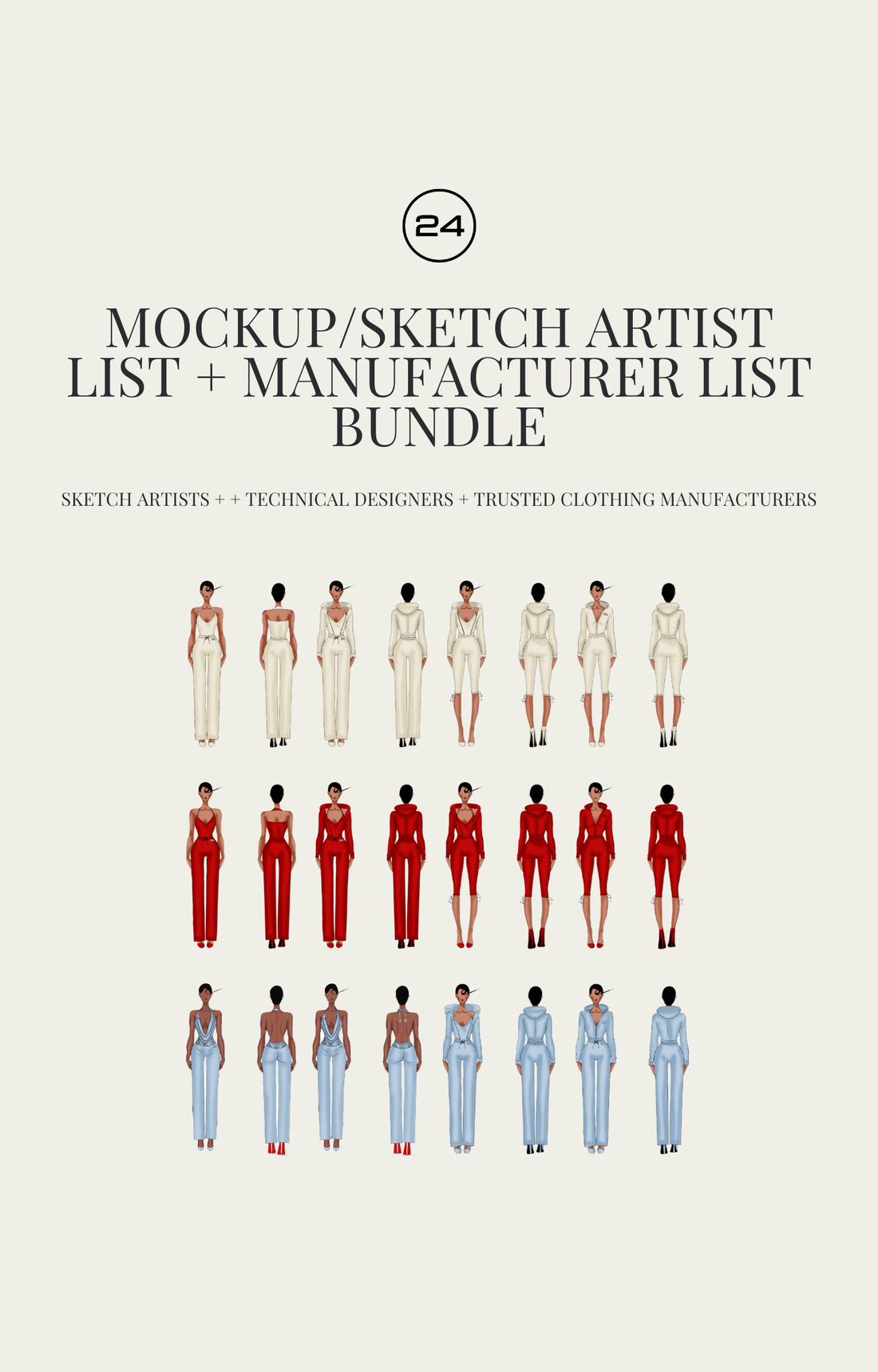 Sketch Artists + Manufacturer List Bundle
