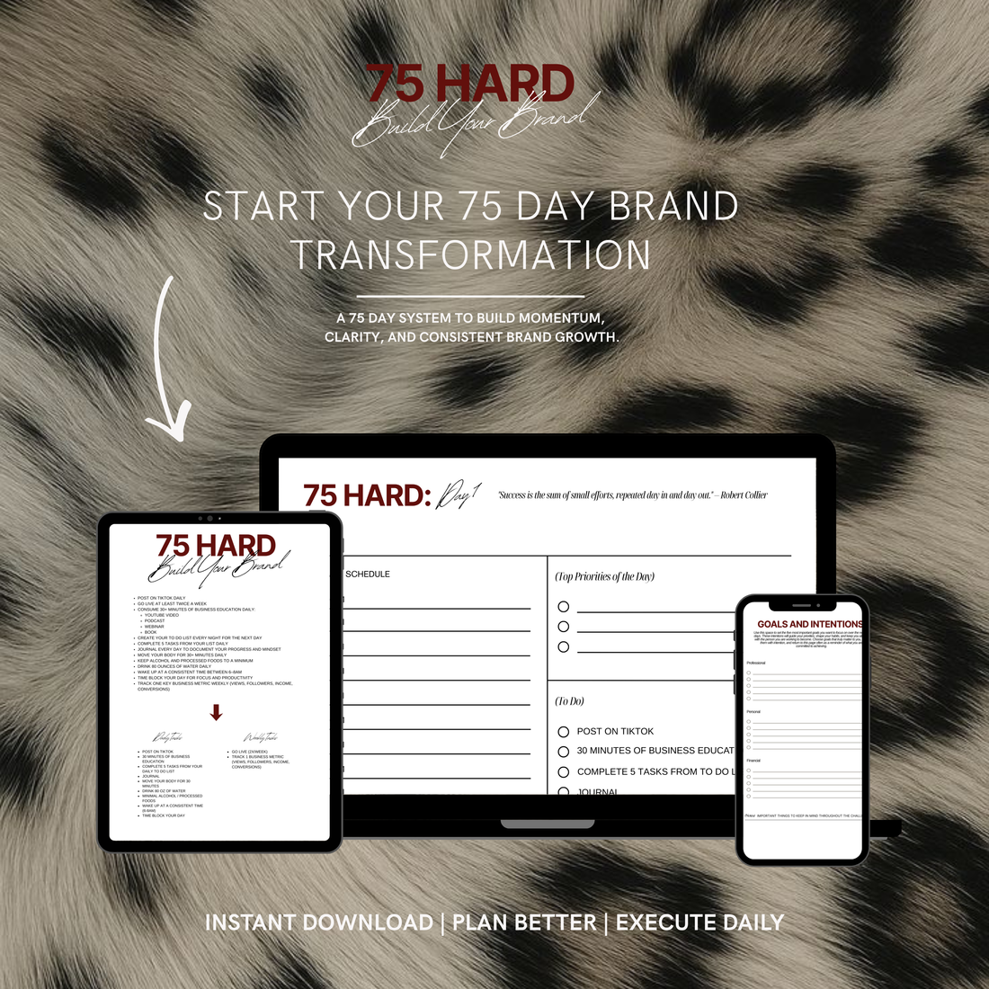 75 Hard: Build Your Brand Journal – Digital Download
