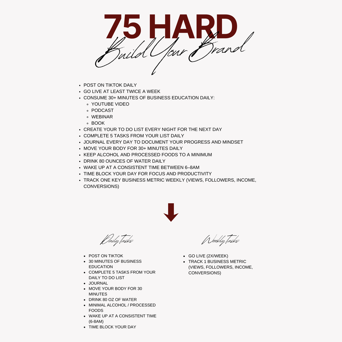 75 Hard: Build Your Brand Journal – Digital Download